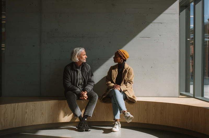 Conversación relajada y natural entre personas